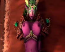 3D Animated Night_Elf Rexxcraft World_of_Warcraft Ysera // 1280x720 // 192.2KB // webm