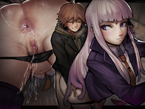 Danganronpa FluffyDango Kyoko_Kirigiri Makoto_Naegi // 2000x1500 // 910.7KB // jpg