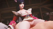 3D Ahri Animated Blender LazySoba League_of_Legends Sound // 3840x2160, 15.1s // 46.3MB // mp4
