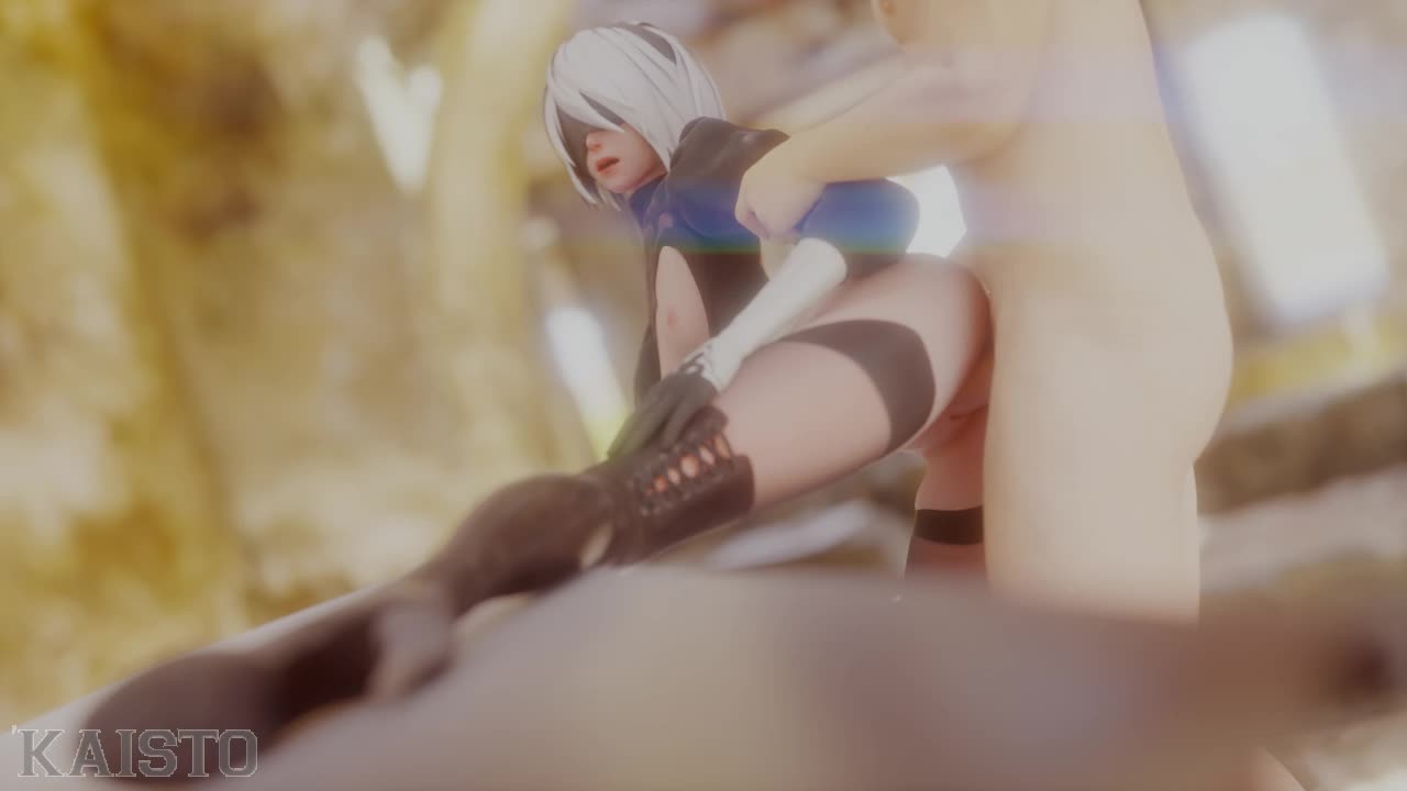 3D Android_2B Animated Kaisto Nier Nier_Automata // 1280x720 // 445.9KB // webm