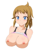 Fumina_Hoshino Gundam_Build_Fighters_Try // 703x844 // 204.3KB // png