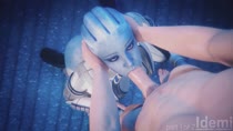 3D Animated Asari Blender Liara_T'Soni Mass_Effect Sound Volkor idemi-iam // 1280x720 // 11.2MB // mp4