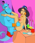 Aladdin Disney_(series) Genie_(Aladdin) Princess_Jasmine // 600x741 // 42.4KB // jpg