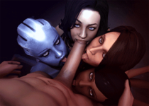 3D Animated Asari Ashley_Williams Fugtrup Liara_T'Soni Mass_Effect Miranda_Lawson Samantha_Traynor Source_Filmmaker // 500x357 // 997.1KB // gif