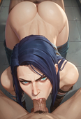 3D AI-generated AIed_waifu Arcane Caitlyn League_of_Legends // 1664x2432 // 1.2MB // jpg