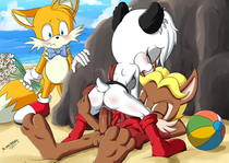 Adventures_of_Sonic_the_Hedgehog Antoine_D'Coolette Barby_Koala Miles_Prower_(Tails) The_Dark_Mangaka // 1023x724 // 776.5KB // png