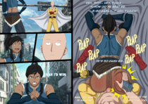 Avatar_The_Last_Airbender Crossover DenSekkusu Korra One_Punch_Man Saitama The_Legend_of_Korra // 4960x3507 // 13.3MB // png