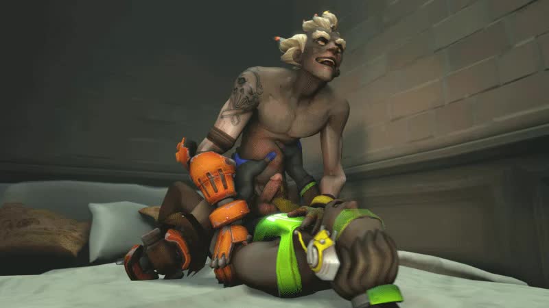 Animated Junkrat Lucio Overwatch // 800x450 // 110.2KB // webm