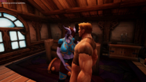 Animated Draenei Human World_of_Warcraft // 854x480 // 7.8MB // gif