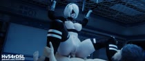 3D Android_2B Animated Blender Hv54rDSL Nier Nier_Automata Sound // 1280x540 // 25.0MB // mp4