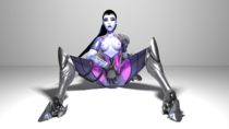 3D Blender Overwatch Widowmaker // 1920x1080 // 1.3MB // png