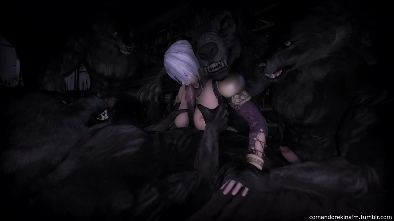 3D Animated Ivy_Valentine Soul_Calibur Source_Filmmaker Werewolf Werewolves comandorekinsfm // 1280x720 // 1.3MB // webm