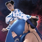 Chun-Li Kitana Mortal_Kombat Popogori Street_Fighter // 1050x1050 // 147.4KB // jpg