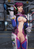 3D D.Va Overwatch v1z3t4 // 700x1000 // 323.6KB // jpg