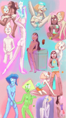 Connie_Maheswaran Lapis_Lazuli Pearl_(Steven_Universe) Peridot Steven_Universe // 675x1200 // 633.1KB // jpg