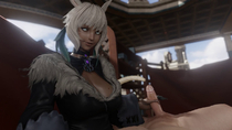 3D Animated Blender Final_Fantasy_(series) LazyProcrastinator Miqo'te Y'shtola_Rhul // 1280x720, 20s // 11.8MB // webm