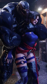 3D Animated Blender Marvel_Rivals Psylocke Sound Venom WAOS_EXE // 720x1280, 14.5s // 4.1MB // mp4