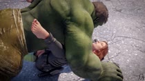 3D Animated Black_Widow_(Natasha_Romanova) LeGuymelef Marvel_Comics Sound The_Hulk_(Bruce_Banner) // 1280x720 // 8.0MB // webm