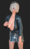 3D Android_2B Nier_Automata // 1200x1920 // 1.8MB // png