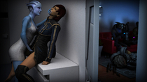 3D Asari Asarimaniac Commander_Shepard Femshep Liara_T'Soni Mass_Effect // 1920x1080 // 1.4MB // jpg