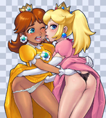 Princess_Daisy Princess_Peach Super_Mario_Bros // 500x555 // 65.4KB // jpg