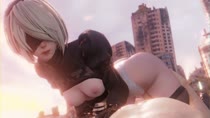 3D Android_2B Animated Blender LazyProcrastinator Nier Nier_Automata // 1920x1080 // 6.8MB // webm