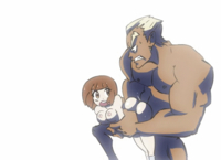 Animated Kill_la_Kill Mako_Mankanshoku ira_gamagori neonmonkey // 550x400 // 640.4KB // gif